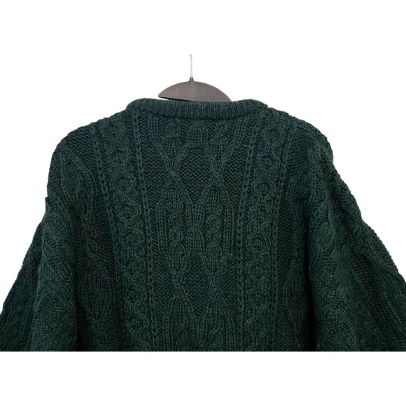 Aran Crafts Ireland Wool Sweater Cable Knit Fisherman Pullover - Picture 7 of 12